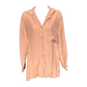 Jones New York Women's Silk Button Down Blouse, S